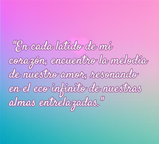 Frase de amor sobre corazones entrelazados, destacando la melodía del amor eterno y su resonancia en nuestras almas. Inspiración para quienes buscan frases de amor vivir así.