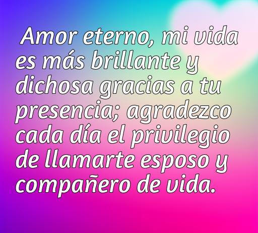Frase emotiva de amor y agradecimiento a mi esposo, resaltando la importancia de su presencia en la vida, ideal para expresar sentimientos profundos y fortalecer la relación. Frases de amor y agradecimiento a un compañero de vida.