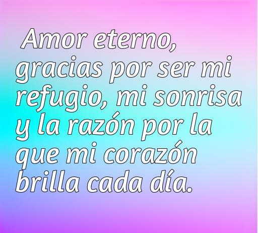 Frase de amor y agradecimiento hacia el esposo que expresa gratitud por su apoyo y el brillo que aporta a la vida diaria. Ideal para el artículo sobre las frases de amor y agradecimiento a mi esposo.