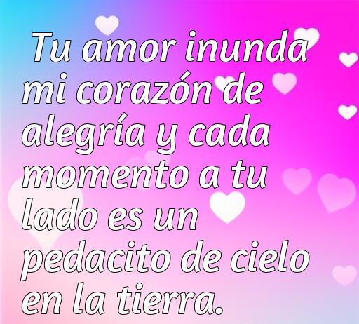 Frase inspiradora sobre amor y alegría para compartir con tu novio, destacando cómo su presencia trae felicidad. Ideal para el artículo 'frases de amor y alegría para mi novio', centrado en expresar sentimientos profundos.