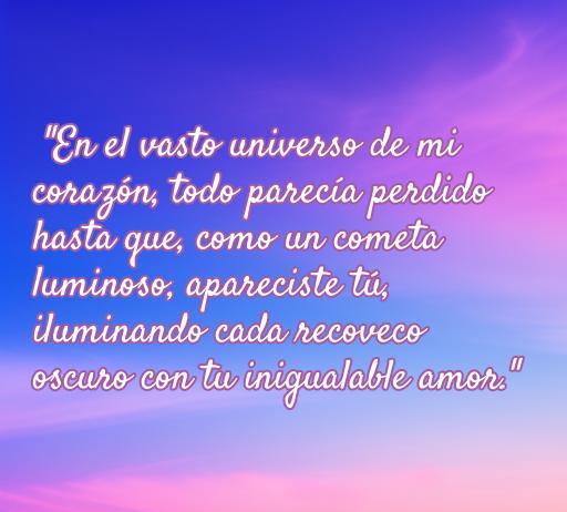 Frase inspiradora sobre el amor que destaca la llegada de una persona especial iluminando la vida, ideal para enamorados y aficionados a las frases románticas.