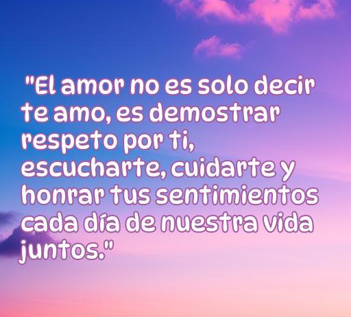 Frase inspiradora sobre amor y respeto en la pareja, que destaca la importancia de cuidar y honrar los sentimientos mutuos en la relación. Ideal para el artículo de Frases de amor y respeto a la pareja.