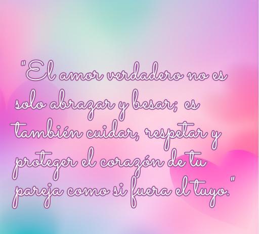 Frase inspiradora sobre amor y respeto en pareja, destacando la importancia de cuidar y proteger el corazón del ser amado. Frases de amor y respeto a la pareja para fortalecer relaciones.